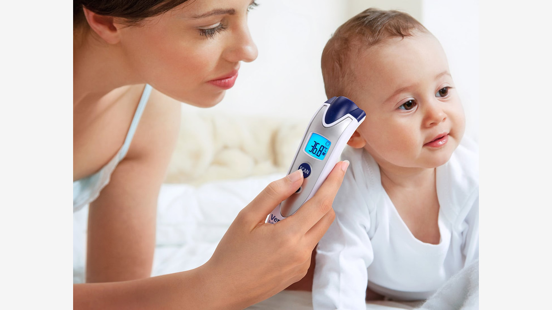 Medição sem contato para bebês Veroval 