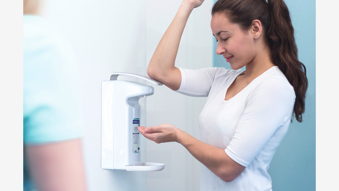 Manual Disinfection Dispenser Application