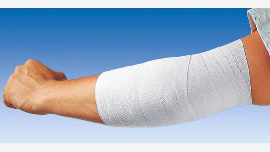 Idealflex is a pemanently elastic universal bandage with short stretch for light compression.
