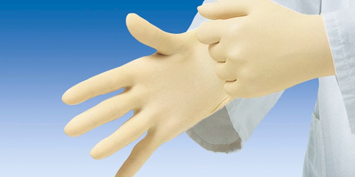 The examination glove Peha-soft powderfree made of highly elastic latex is especially suitable for wearers who experience hypersensitivity reactions to glove powder.