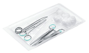 All necessary components for minor standard surgical interventions in a functional set that helps to save preparation time.