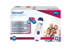 Veroval 2 az 1-ben infravörös hőmérő Packshot (DE és NL)