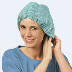 The surgical caps Foliodress cap Comfort are made of a breathable material and can support your infection prevention.