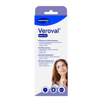 Packshot Veroval test kit early pregnancy