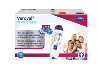 Veroval 2 in 1 Infrared Thermometer Packshot (FR, IT)
