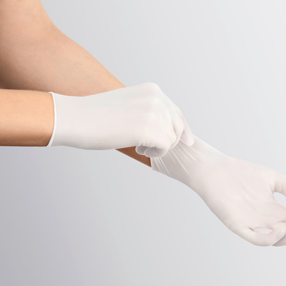 Overworked & retouched glove pictures for Peha-soft nitrile pf, nitrile guard, nitrile sterile, nitrile white and nitrile white semi-long.