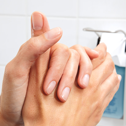 Sterillium classic pure hand disinfection. Eurodispenser 1 plus in background, CSS