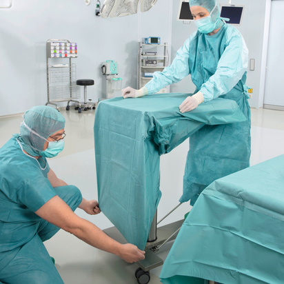 Mayo stand cover application