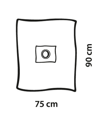 Foliodrape Protect Fenestrated drape, adhesive