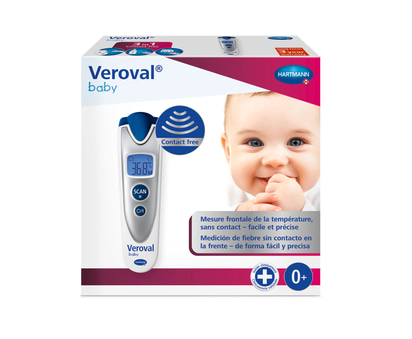 Бебешки термометър Packshot Veroval (ES & FR)