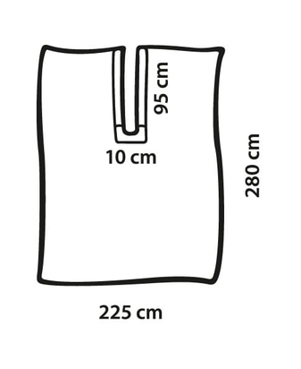 Foliodrape Protect Split sheet, adhesive, crepe