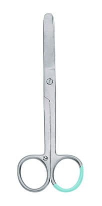 Chirurgische_Schere_stumpf_stumpf_Lackfarbe