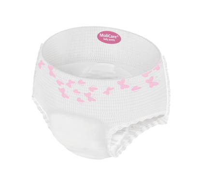 MoliCare Pants Women vorne mit Label Farbe