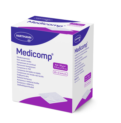 packshot-Medicomp_sterile-7,5x7,5cm-P25x2-4-lagig-30gm2-REF4110722-CMYK-300dpi