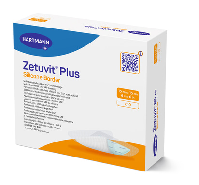 Zetuvit Plus Silicone Border 15x15 cm P10 packshot 