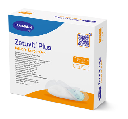 Zetuvit Plus Sil. Border Oval 13x15 cm P10 packshot