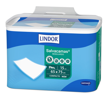 Packshot angle Lindor Retail Salvacamas 65x75cm 15 pieces