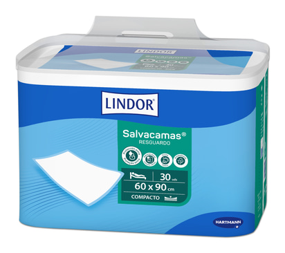 Packshot angle Lindor Retail Salvacamas 60x90cm 30 pieces