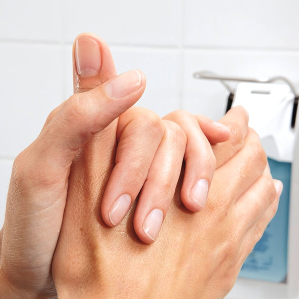 Sterillium / Sterillium classic pure hand disinfection. Eurodispenser 1 plus in background