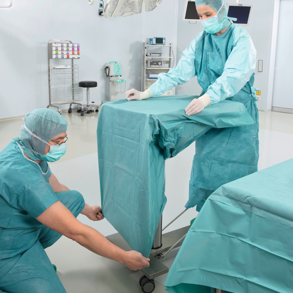 Mayo stand cover application