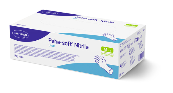 Packshot Peha soft nitrile blue