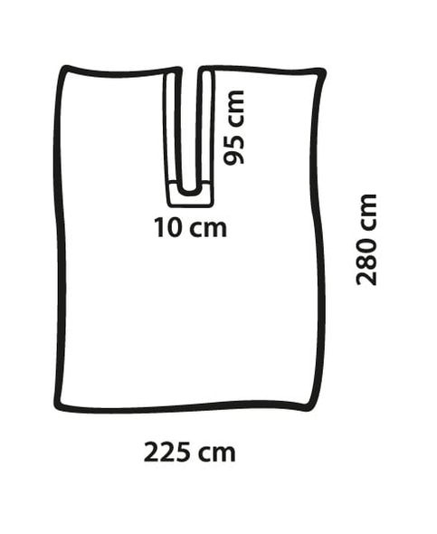 Foliodrape Protect Split sheet, adhesive, crepe