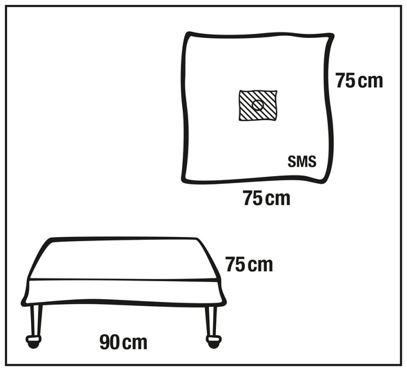 Foliodrape Ophthalmology set I, with perforated incision foil