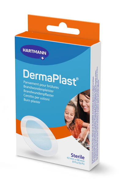 DermaPlast Burns, 43 x 68 mm, 8St/Pcs/Pz