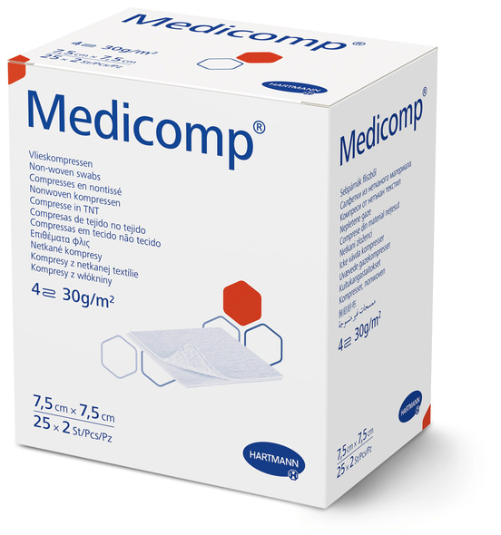 Medicomp, 7,5cm x 7,5cm, 25x2 St/Pcs/Pz
