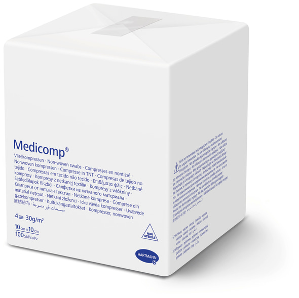 Medicomp unsteril, 10cm x 10cm, 100St/Pcs/Pz