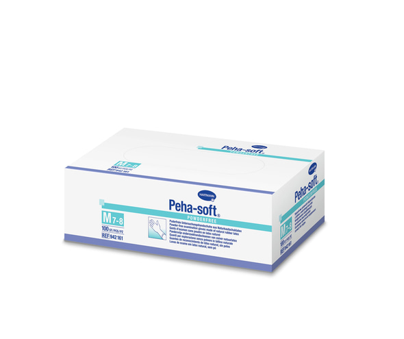 Peha-soft powderfree package with white background