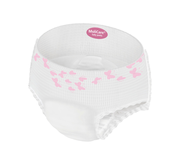 MoliCare Pants Women vorne mit Label Farbe