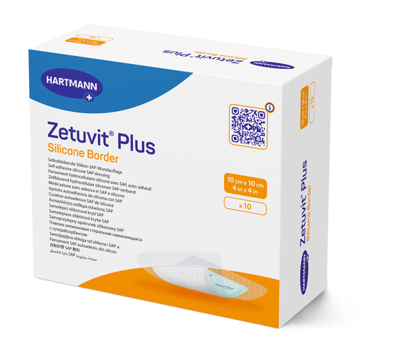 Zetuvit Plus Silicone Border 10x10cm P10 packshot