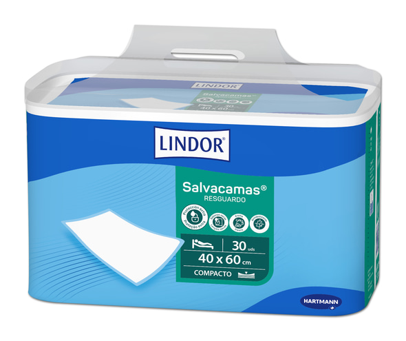 Packshot angle Lindor Retail Salvacamas 40x60cm 30 pieces