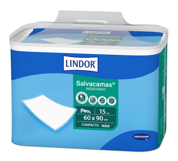 Packshot angle Lindor Retail Salvacamas 60x90cm 15 pieces