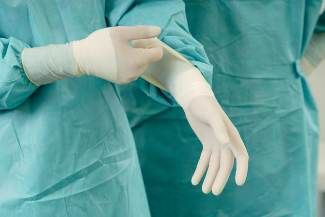 Application Surgical Gloves